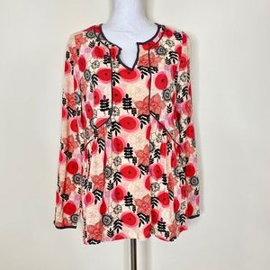 Matilda Jane Mistletoe Magic Red Floral Tunic NWT